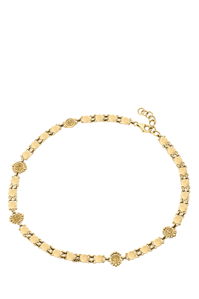 Nur Words of Positivity Necklace, 18K Yellow Gold